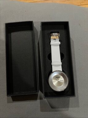 CRAYO Quartz White Leather Women’s Watch